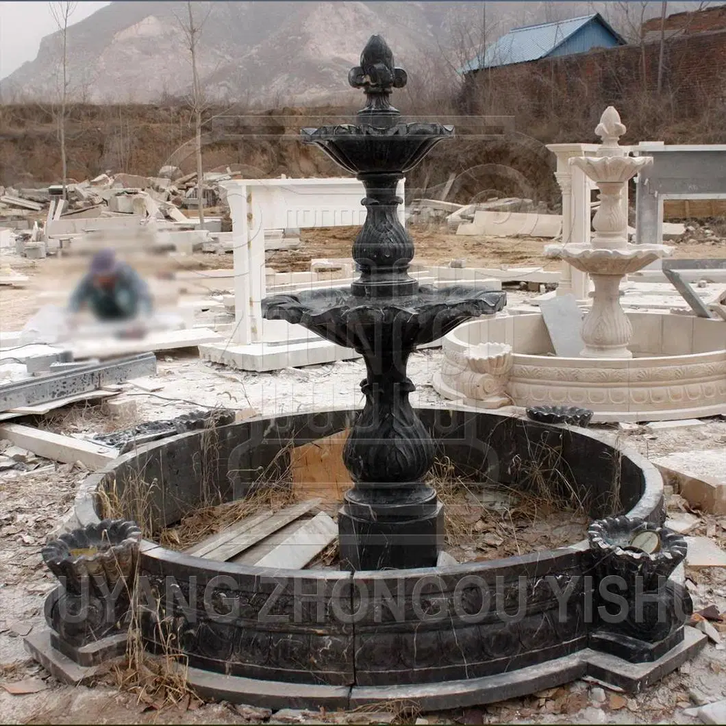 Marble Stone Granite Water Fountain of Various Colors Used for Garden Decoration