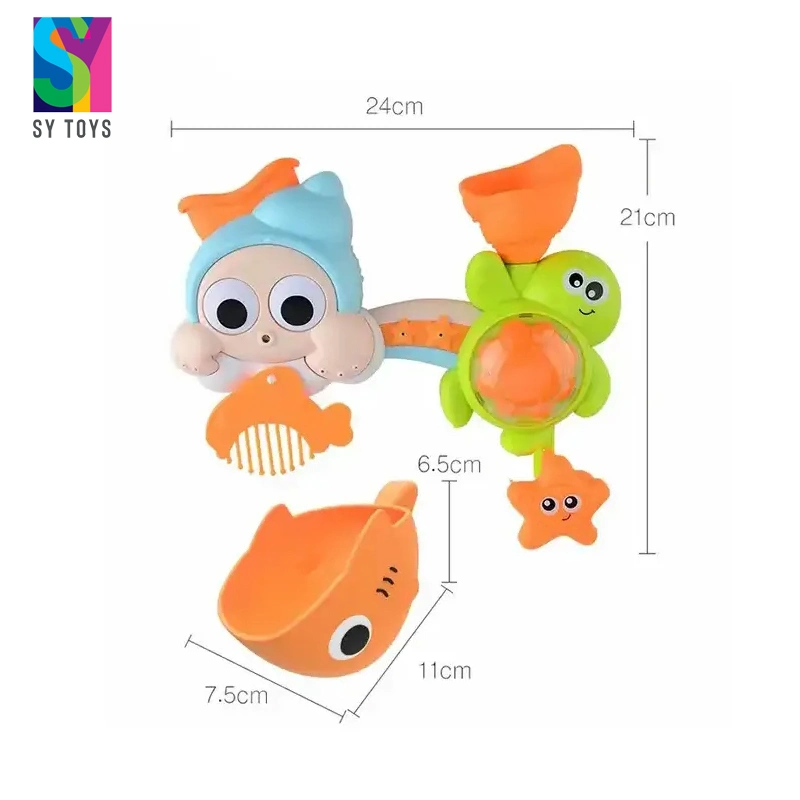 Sy Cartoon Bathroom Game Turtle Marine Animal Bathing Baby Sprinkler Shower Water Toys