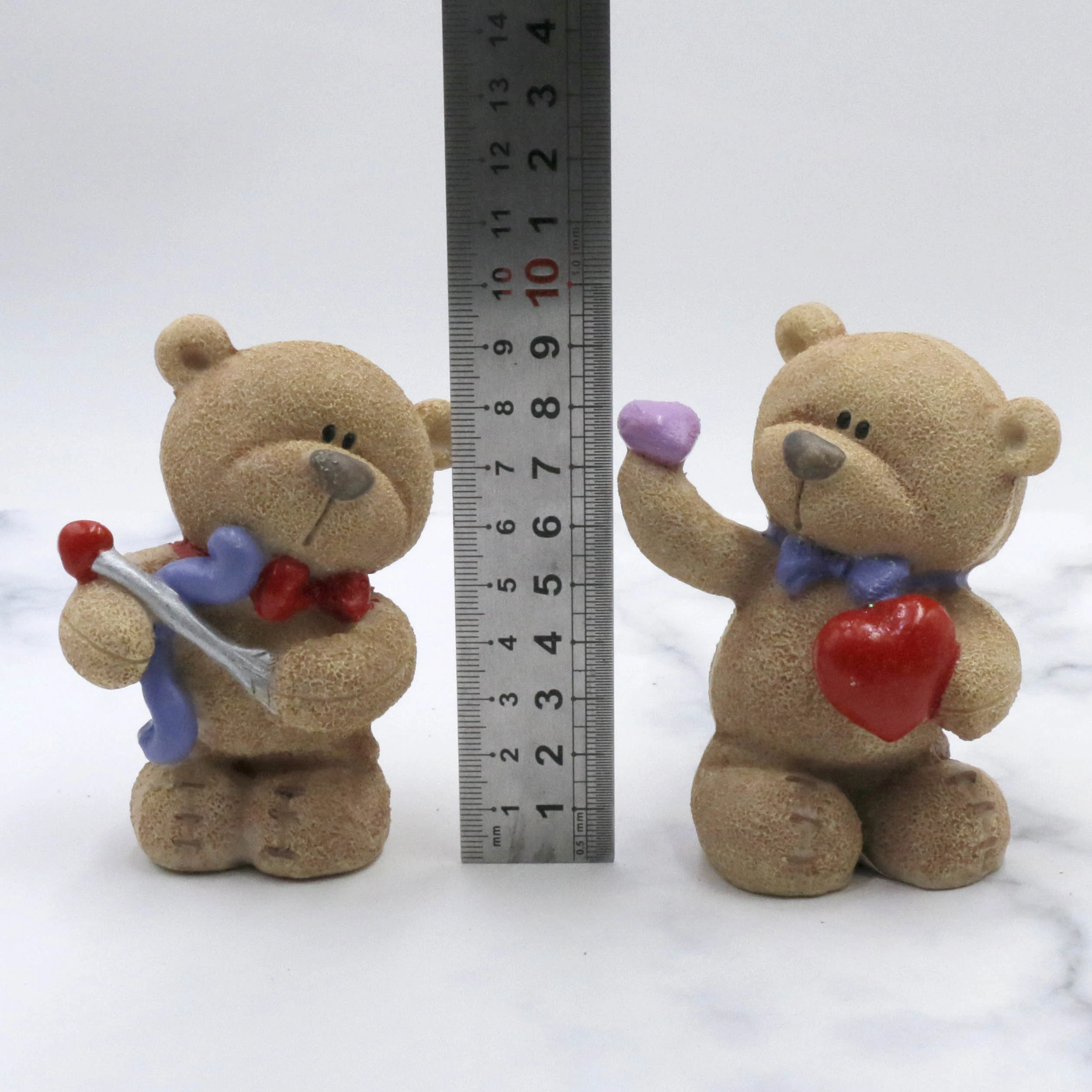 Statue de résine de Noël personnalisée Bear quelques cadeaux de mariage d'ornement