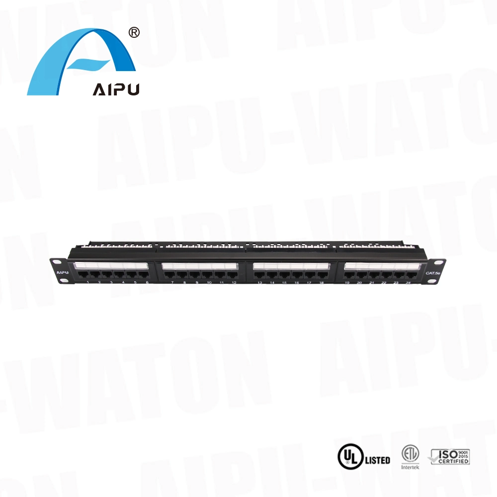 0.5u 24 Port Network Patch Panel Unloaded Cat.5e Cat.6 Cat.6A Modular Keystone Jack Network Cabling Unshielded Belden/Commscope/Panduit/Siemon Cable Mangement