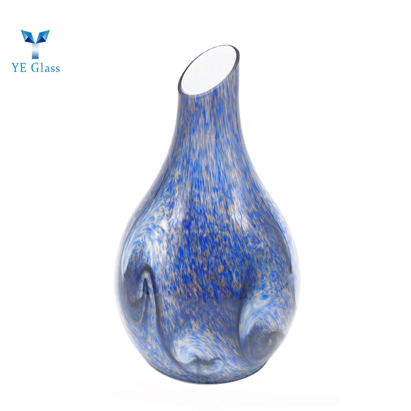 Fancy blue Humidifier Bottle Handblown Glass Bottles for Room Decoration