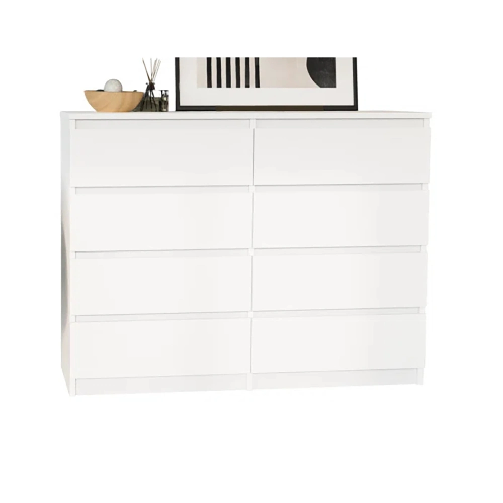 White Storage Cabinet Living Room Home Furniture Bedroom Bedside Table Drawer Chest