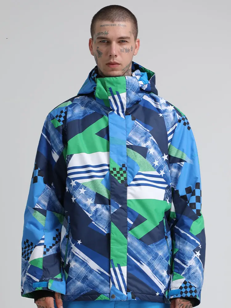 Veste de ski et de snowboard thermique haute en couleur imperméable et coupe-vent pour Homme Veste d'extérieur en duvet