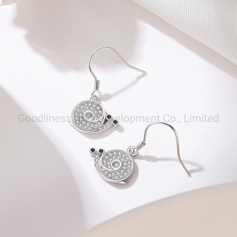 S925 Sterling Silver Lovely Snail Fashion Korean Earrings