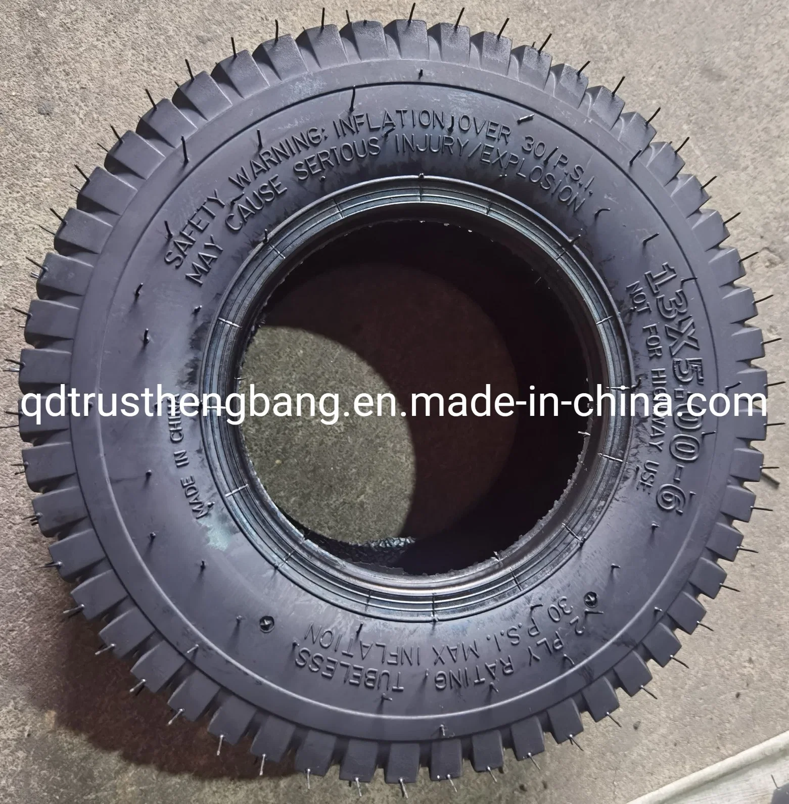 Pneumatic Rubber Wheel Air Filled Turf Tire 13X5.00-6