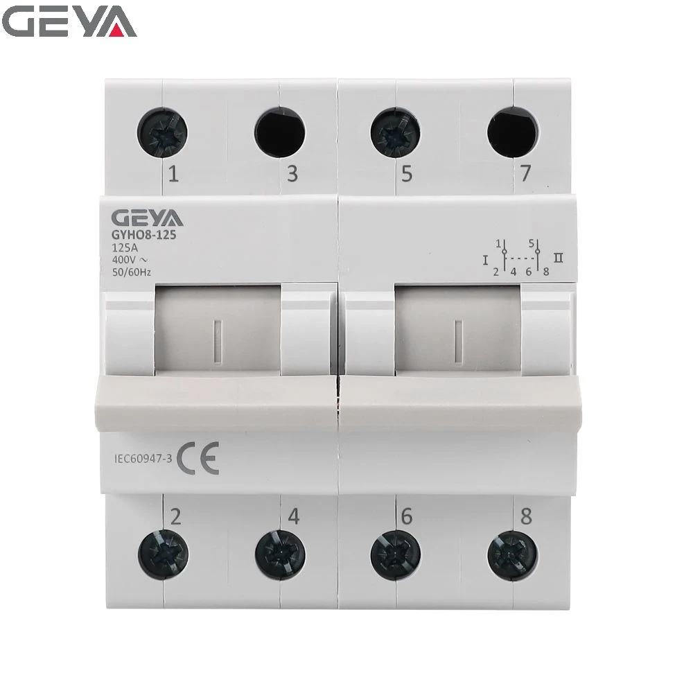 Geya 3p DIN Rail Power Isolation Switch Mts Manual Transfer Changeover Switch