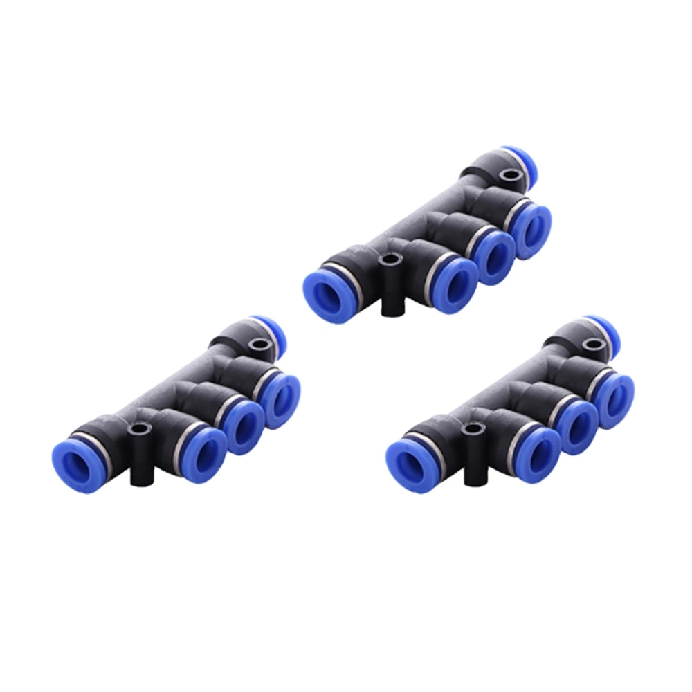 Pk Series Five-Way Female Threaded Triple Plastic Air Hose Coupling