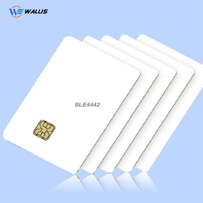 RFID Sle4442 Chip White Blank PVC Contact IC Secure Memory Smart Card für die Zugriffskontrolle
