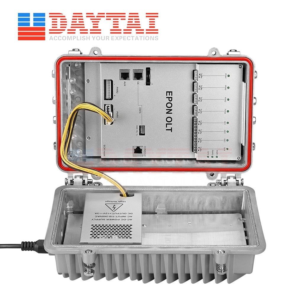 China Manufacture Outdoor 4 Port FTTH Gepon Olt with EDFA