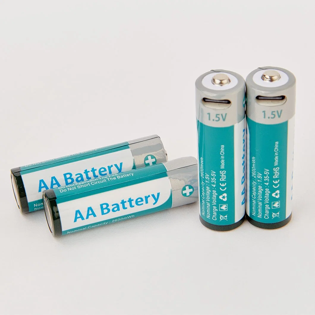 Wiederaufladbare Zelle Typ-C AA-Batterie 1,5V AA Lithium-Akku