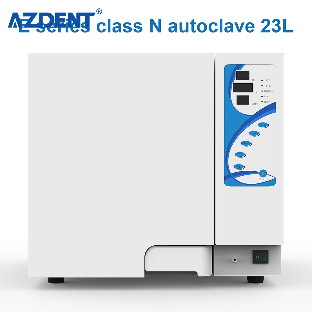Esterilizador a vapor automático de autoclave Azdent esterilización médica 6,1 Gal