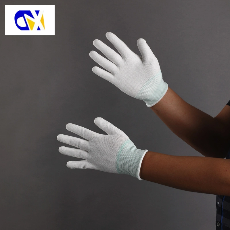 13G Nylon Knitted PU Coated Palm Safety Work Gloves