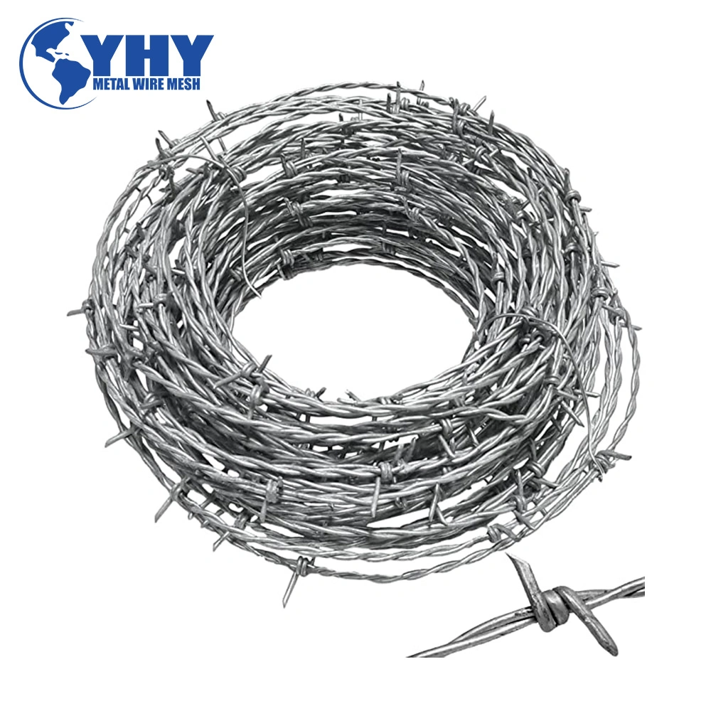 Positive and Reverse Twisted Barbed Wire Plastic-Coated Barbed Wire Safety Isolation Fence Net