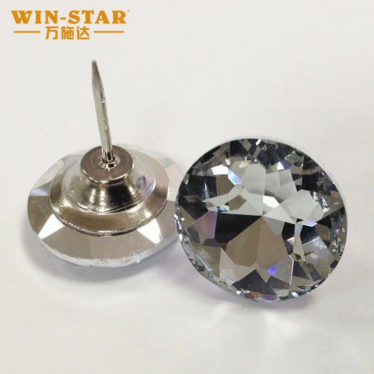 Winstar Sofa Dekoration Diamant-Knöpfe Möbel Polsterung Glas Schnalle