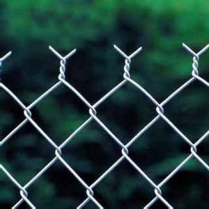 Galvanized / PVC Coated Chain Link Wire Mesh Fence