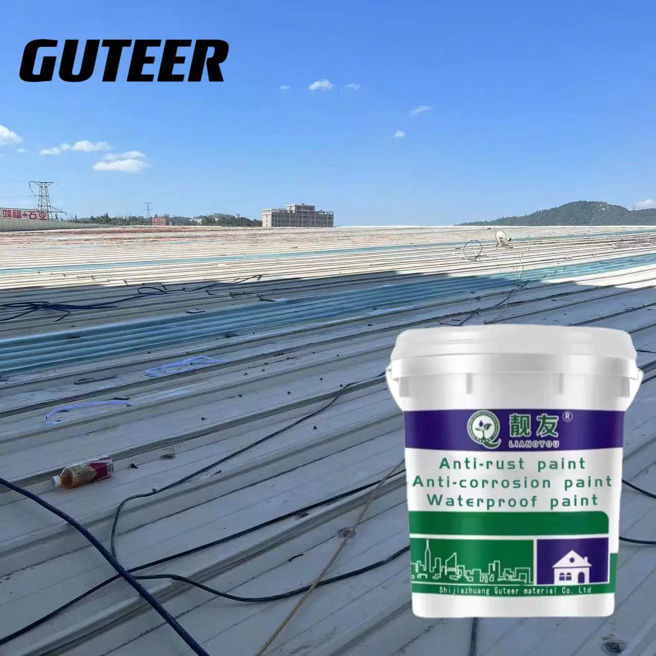 Highly Weatherable Paint Film Thickness Large Waterborne Coating for Roofing on Metal Surfaces