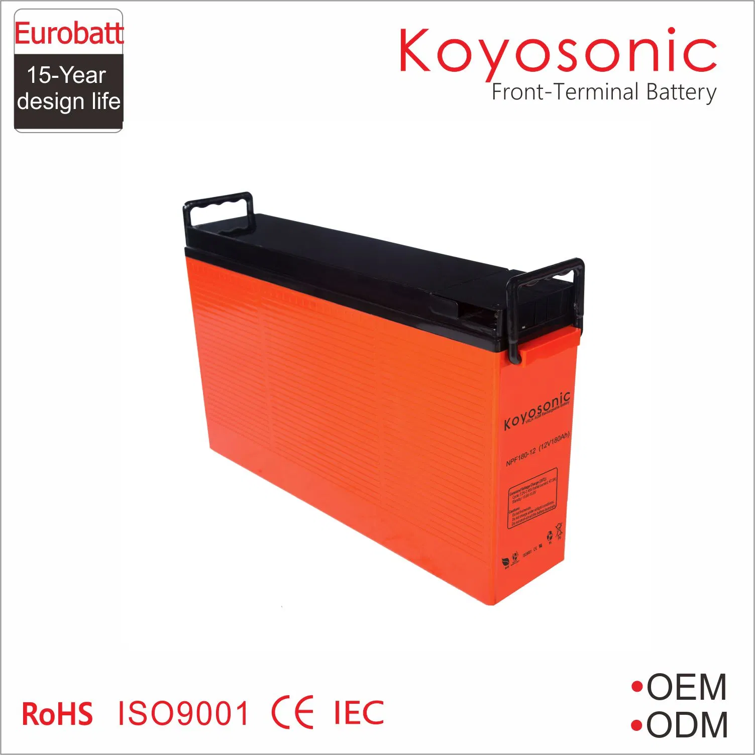 Front Access 12V 150ah Gel Battery Front Terminal Battery for Telecommunication System