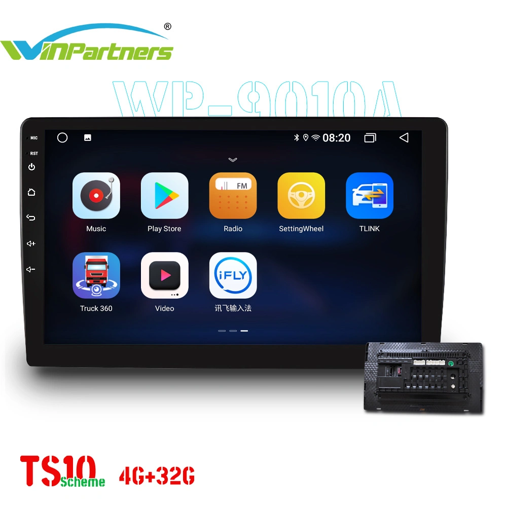 6g+128g 9" 8-Core tudo-em-um leitor de MP3 carro da máquina chamada Bluetooth Wp9010A