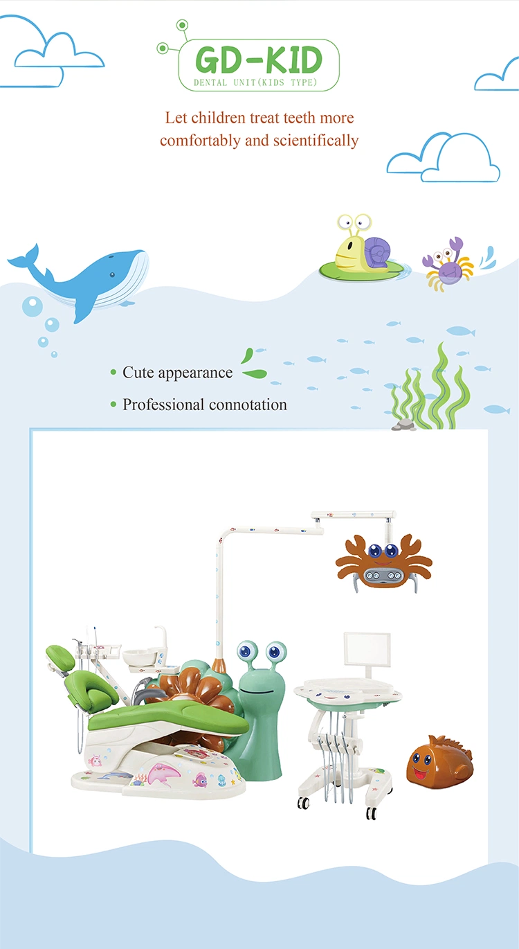 CE ISO Approved Gladent Dental Equipment with Rotatable Spittoon