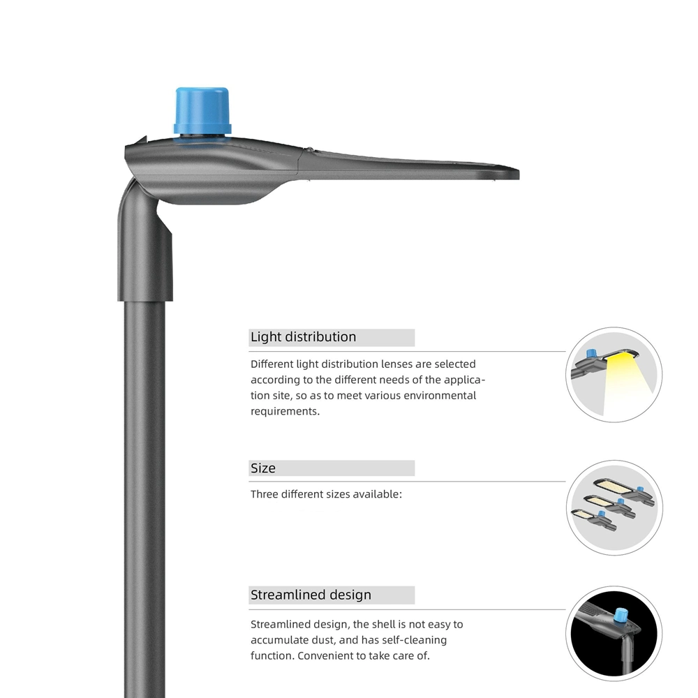 Outdoor Lighting Public Luminaries Dimmable LED Street Light for Road Park Garden