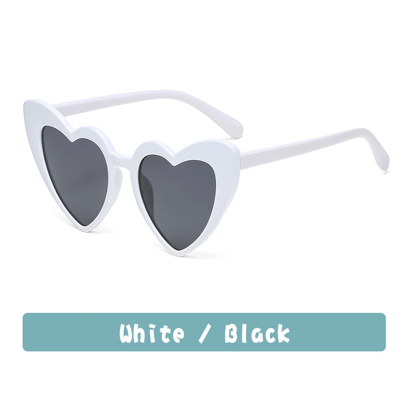 Children Hot Sale Cheap Wholesale/Supplier Sun Glasses UV400 Colorful Shades Heart Shape Kids Trendy Fashion Sunglasses