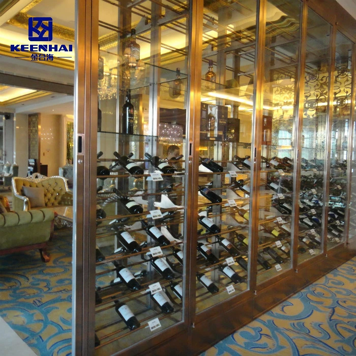 Wholesale Customized Stainless Display Shelf Wine Rack for Club