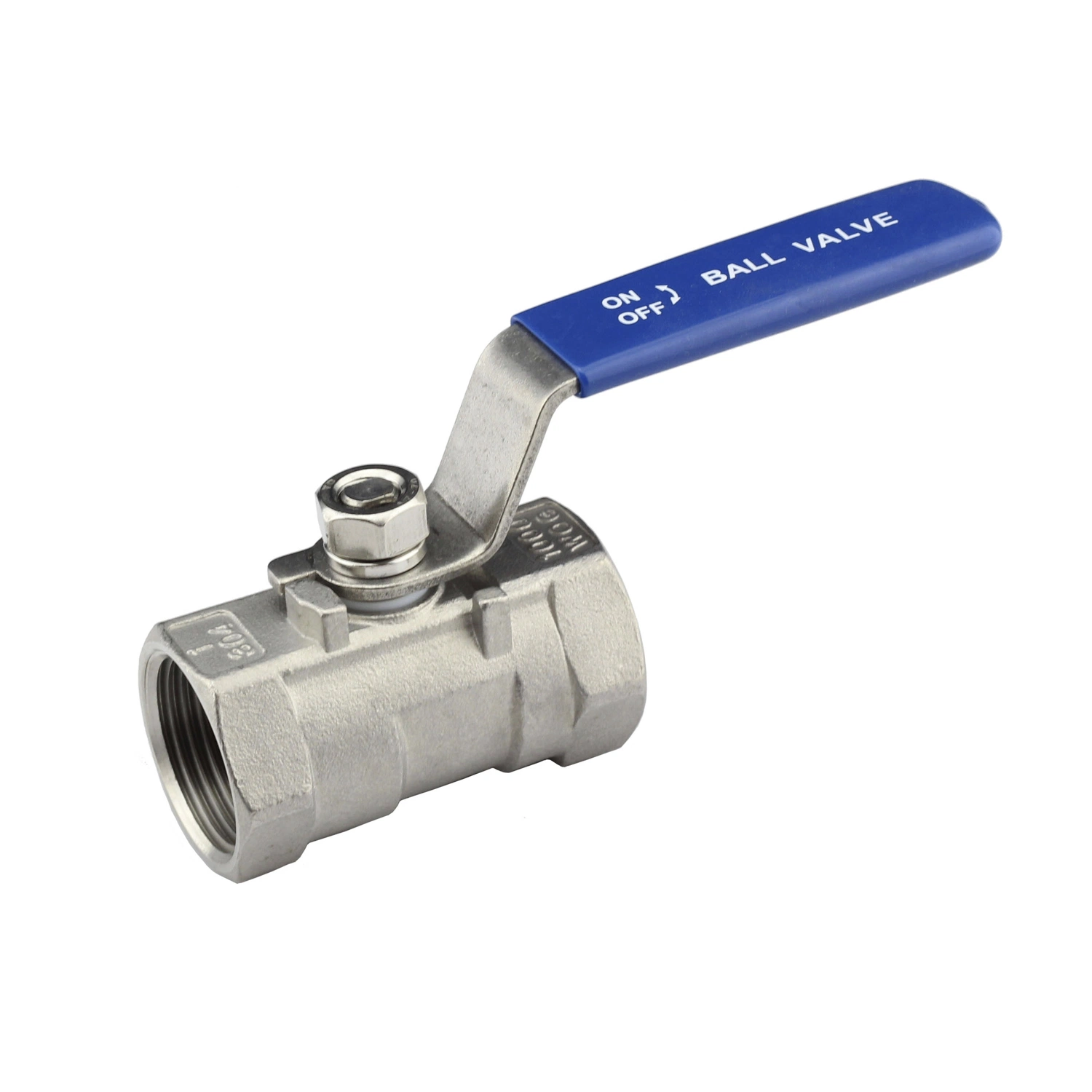 Stainless Steel 2-PC Ball Valve with 1000 Psi Pressure