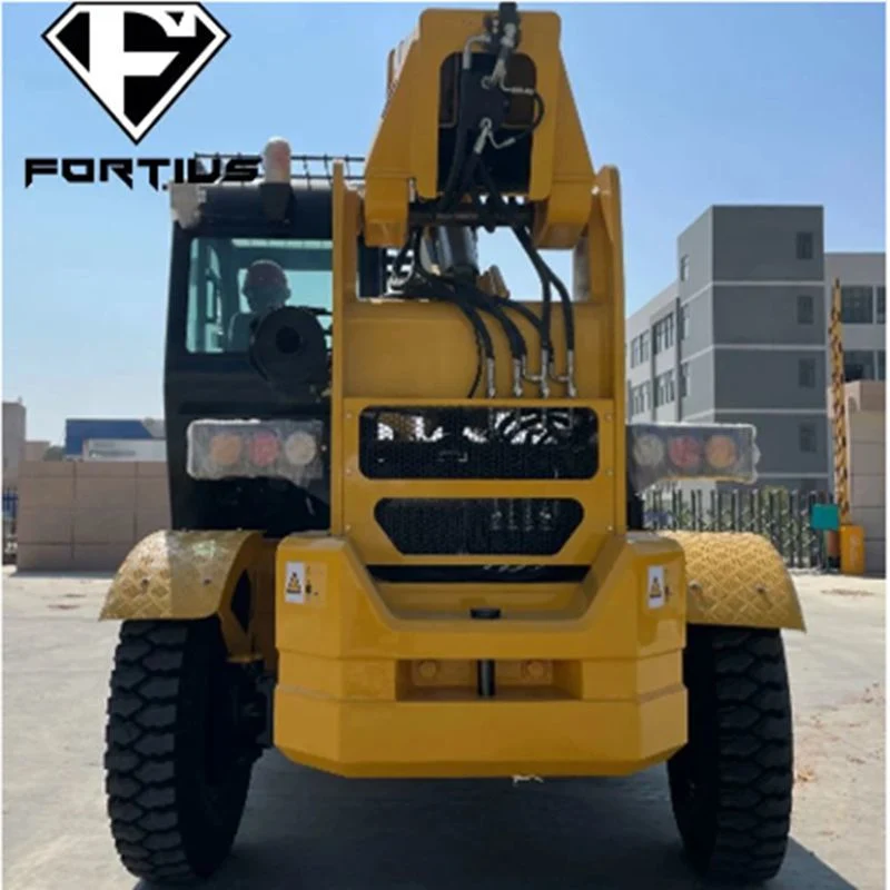 Cheap Price 3 4.5 5 6m Stretch 3ton 4ton Diesel/Gas Telescopic Forklift with High Grade Engine, Side Shift, Cabin, Triplex Mast and CE Certificate.