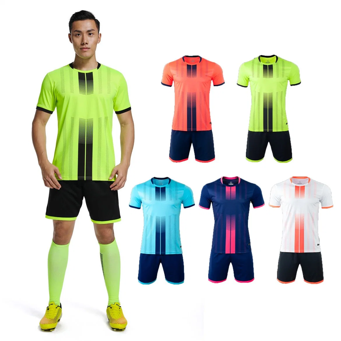 New Model Wholesale Professional Custom Logo Adults Sport Soccer Jerseys