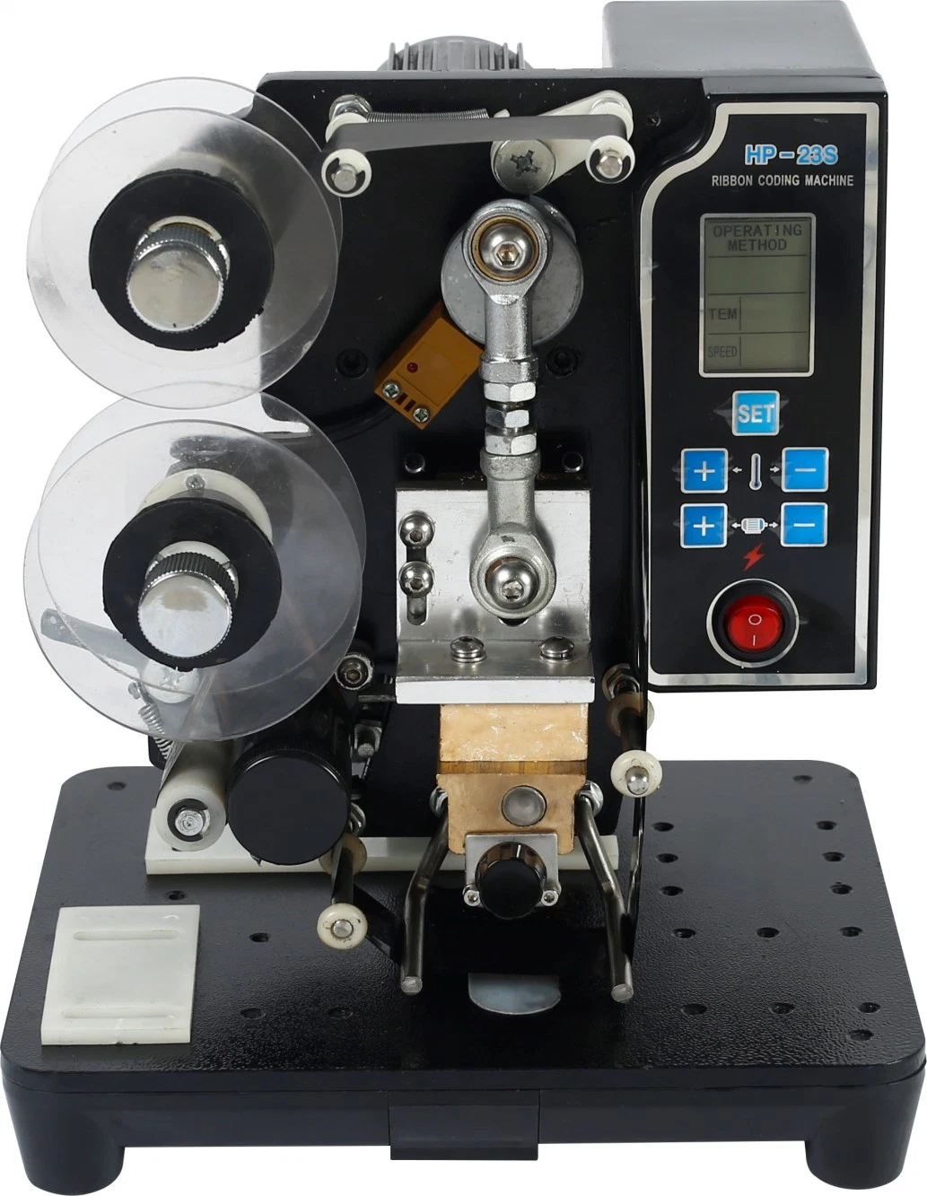 Impresora automática de códigos de cinta con pantalla digital (HP-23)