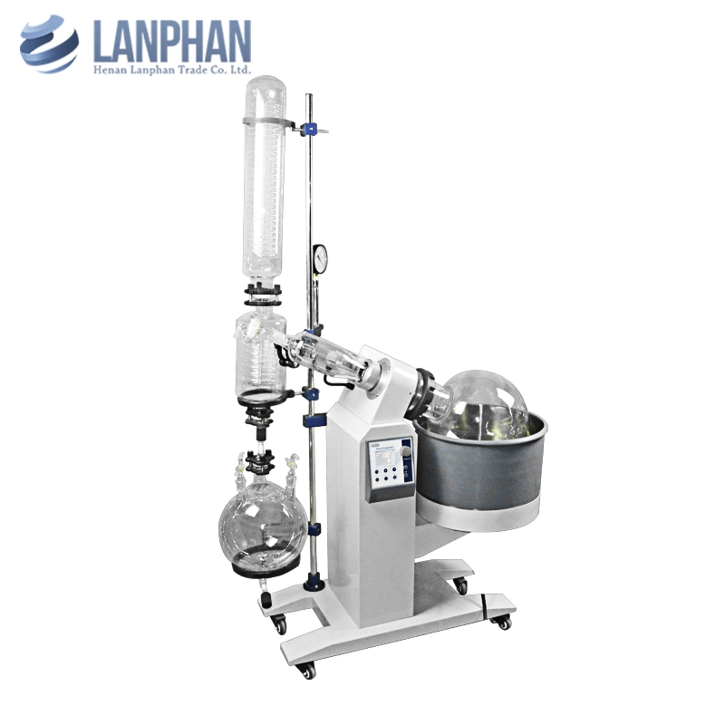 Lab Vacuum Crystallizer Equipment Rotavapor Rotovap Parts Mini Rotary Evaporator Set with Chiller and Circulating Pump