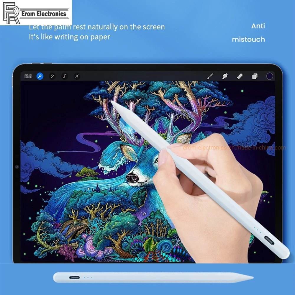 Factory Supply Full Screen Anti-Mistouch Capacitive Touch Screen Active Smart Pen with Wireless Function High Sensitive Stylus Pen