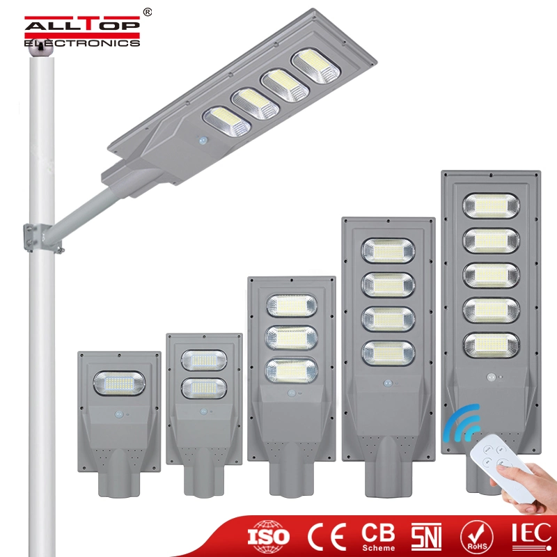 Alltop New Products 30W 60W 90W 120W 150W SMD Bridgelux Integrated All in One Solar LED Street Lamp