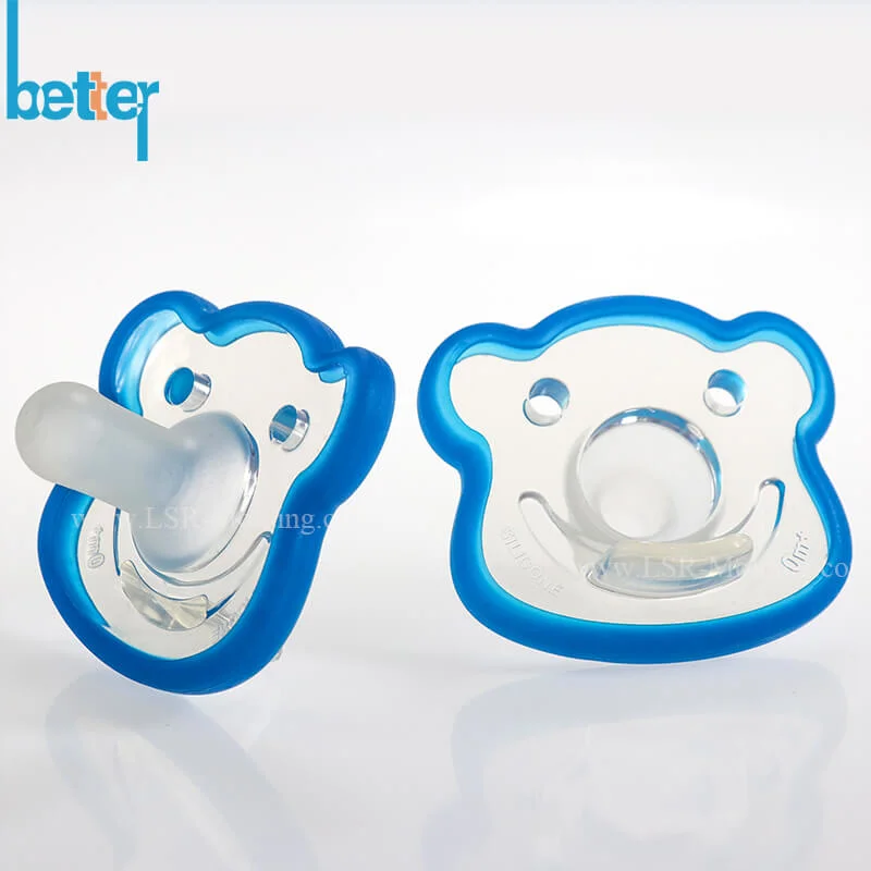 FDA Liquid Silicone Infant Soother Baby Feeding Bottle Pacifier Nipple