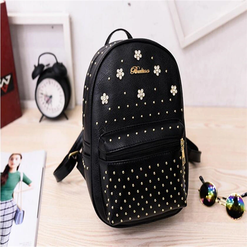 Sweetlovely Women Backpacks Girl School Bag PU Leather Bag