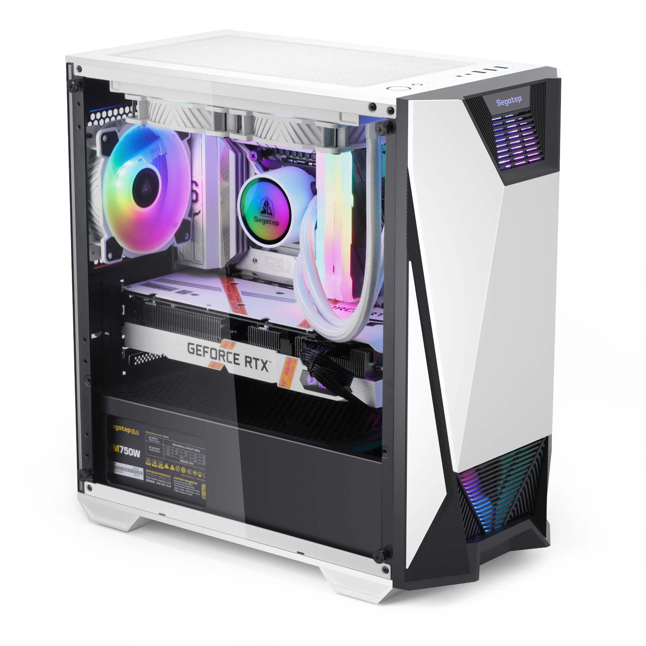 Segotep Wholesale/Supplier Argb Fan Water Cooler MID Tower Gaming Computer Case