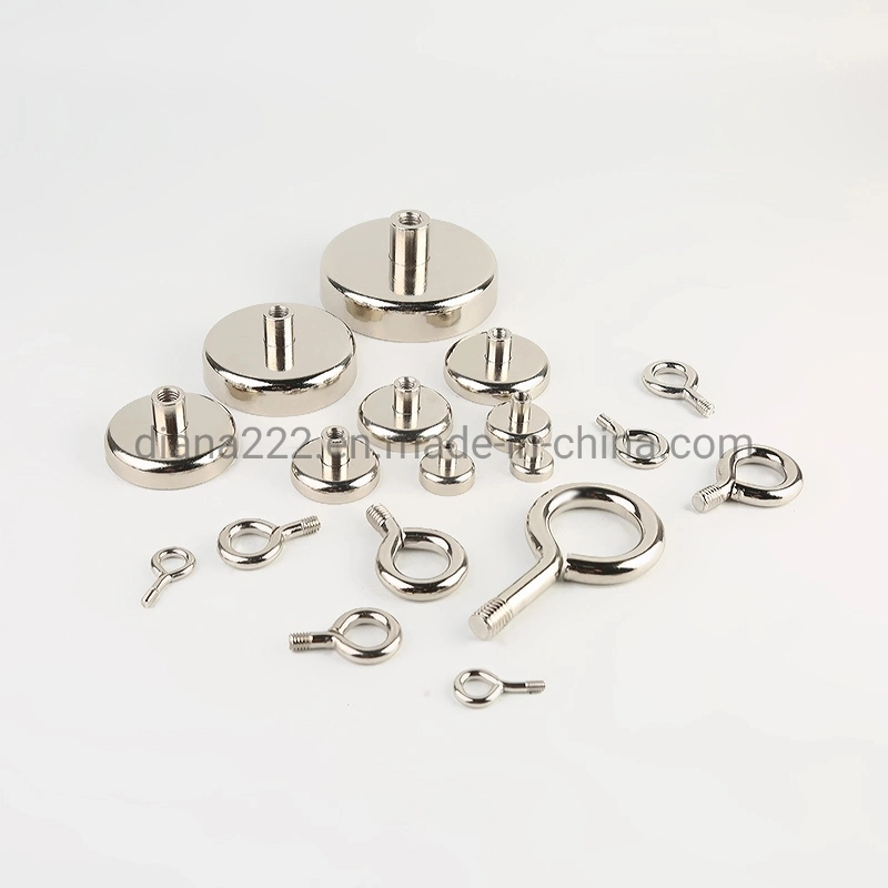 N30uh Tiny Hook Tips Magnetic Material Disk Countersunk Neodymium Magnets