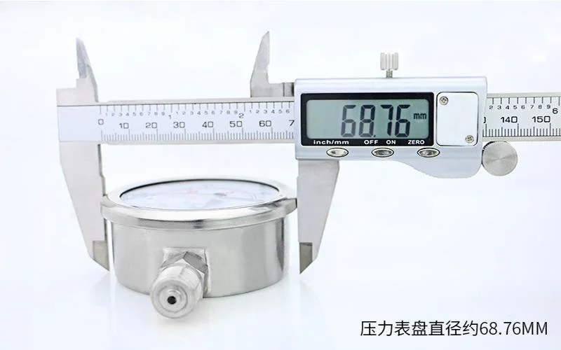 High Accuracy Digital Pressure Gauge Yn60bf Vacuum Pressure Gauge for Oil Gas