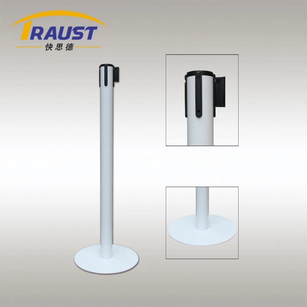 Retractable Belt Chrome Stanchion Queue Line Control Barrier