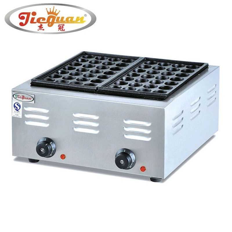 Equipamiento comercial Snack Grill Takoyaki placa eléctrica de 2 Eh-767