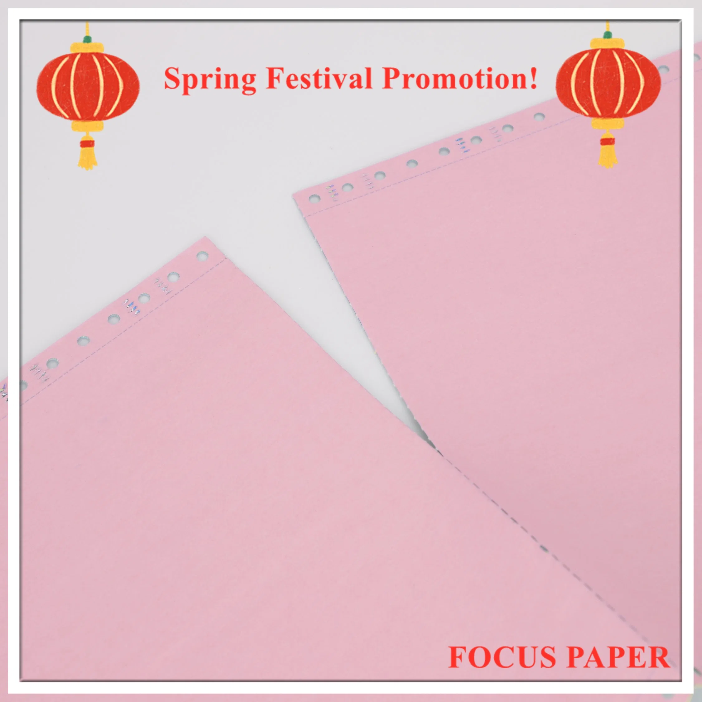 China Virgin Wood Pulp Custom Digital Two/Three Ply/Part Blank/Staples/Printable/Triplicate Carbonless Computer Paper