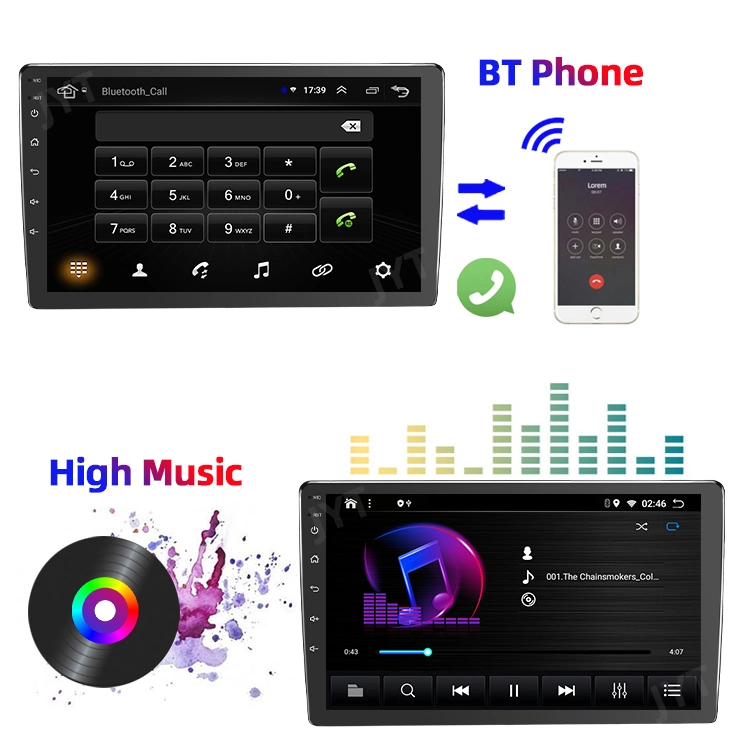 9 pulgadas Doble DIN Android coche Radio Bt coche estéreo GPS Navegación FM USB Auto Radio