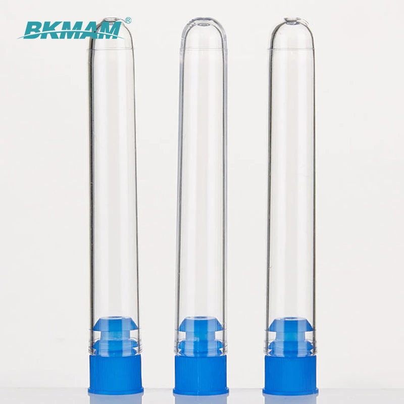 PS 12mm 13mm 15mm 16mm 20mm 12 X 75 15X100mm 16 X 150 Small Plastic Sample Test Tube