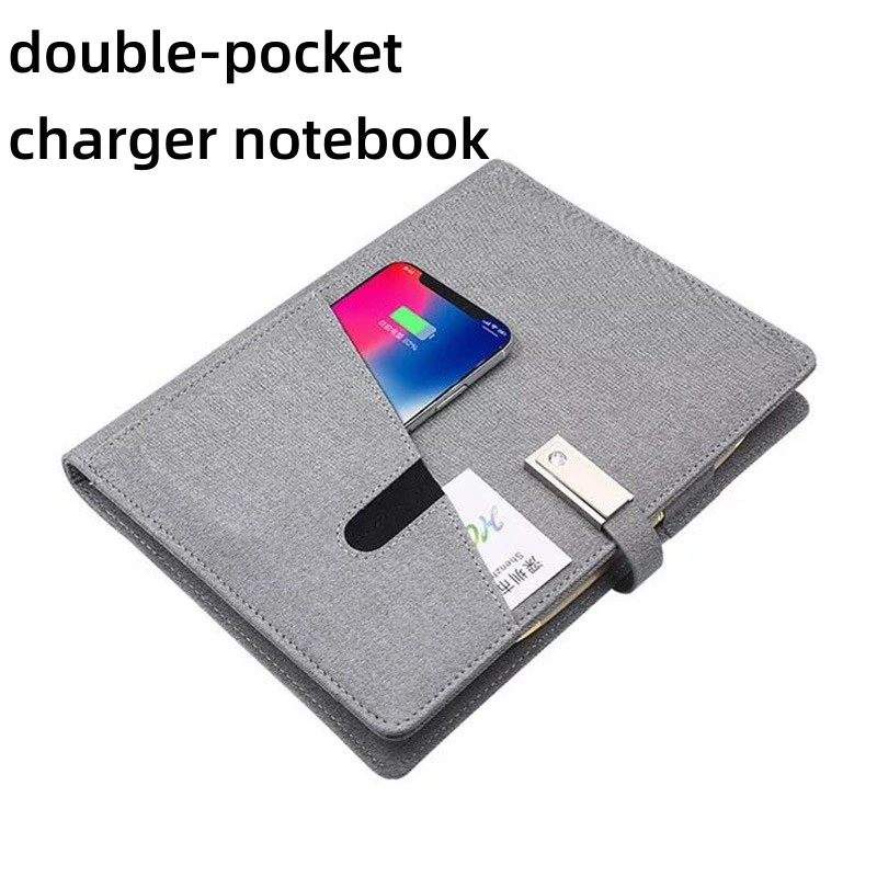 8000mAh Portable Power Source Wireless Phone Charger Power Bank A5 Diary Note Book Notebook Without USB Flash Disk--100 Sheets