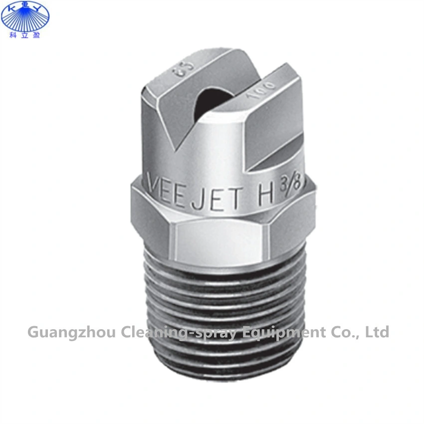 Large Flow Rate Stainless Steel or Brass Flat Fan Jet Nozzle