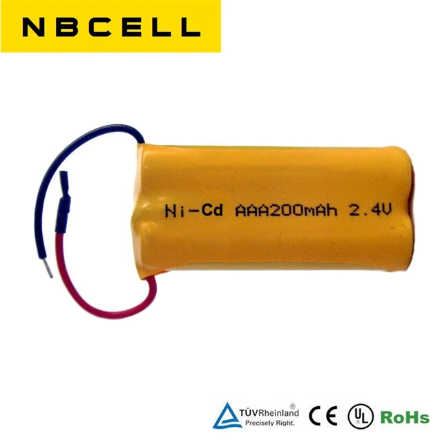 Ni-CD 2.4V Cordless Phone Rechargeable Battery Pack AAA 200mAh