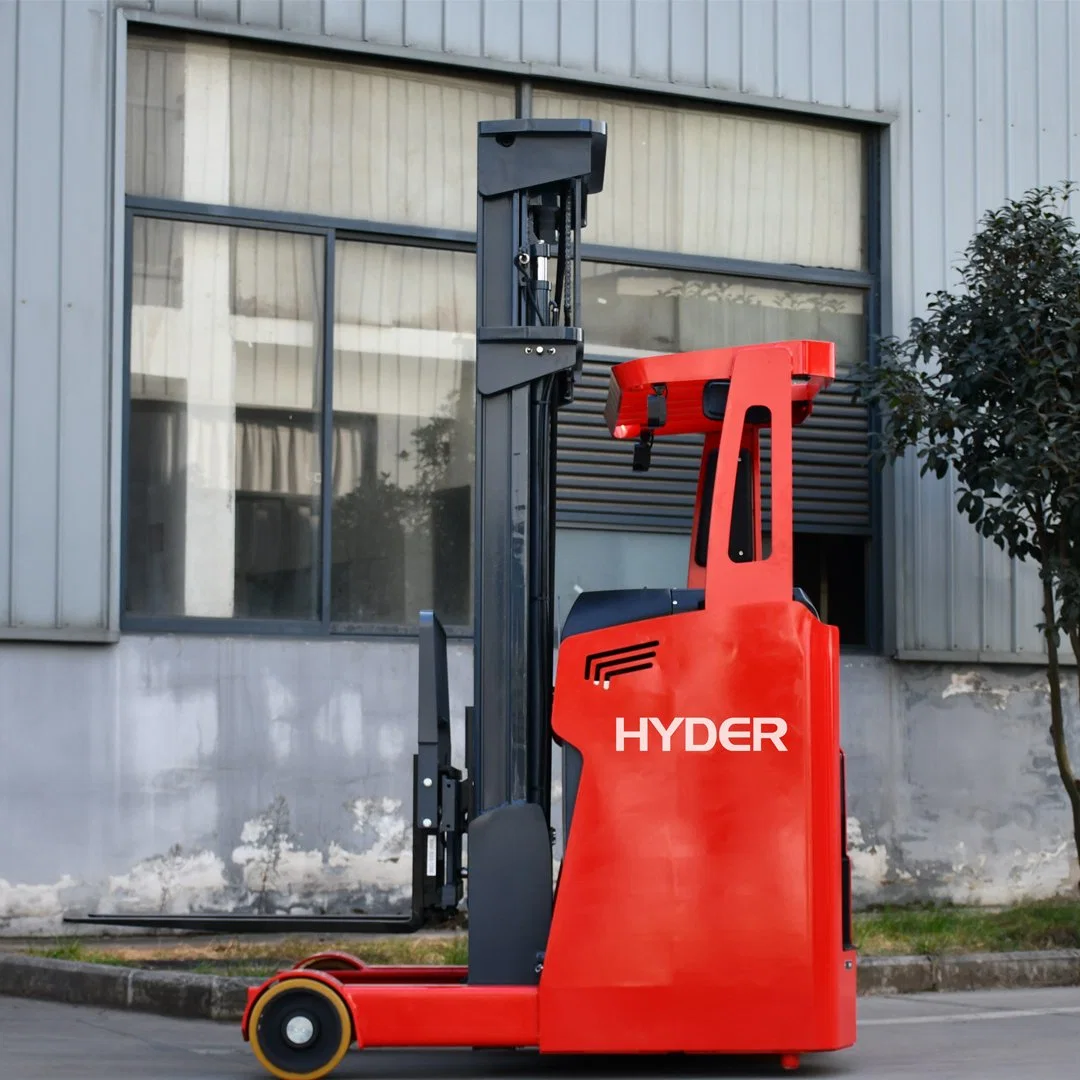 Hyder 1.6t/2t Retractable Forklift Stacking Electric Reach Truck Price for Narrow Aisles/Pallet