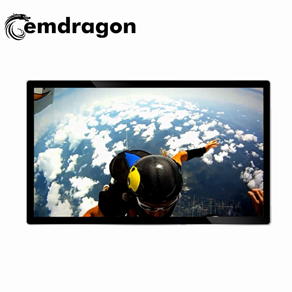 شاشة 32 بوصة على الحائط مزودة بشاشة Digital Signage Touch Wall Video ساخنة مشغل HD LCD بطاقة فيديو آلة الإعلان الرقمي شاشة LCD الرقمية لافتات