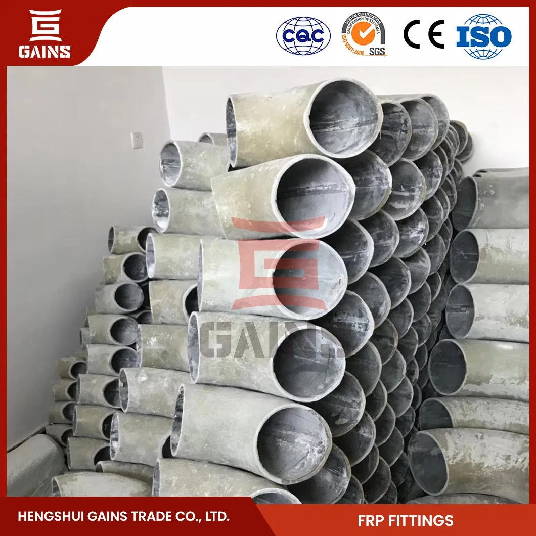 Gains GRP Fitting Suppliers 1/2" Fiberglass Elbow China FRP Y Type Pipe Elbow