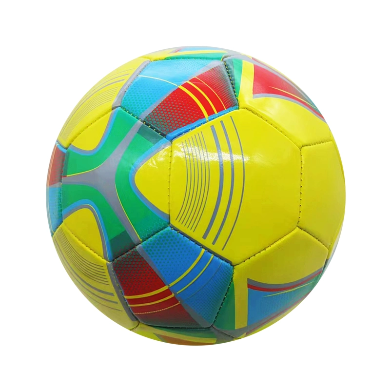 Balle de football à imprimé feuille d'érable en PVC de taille cinq
